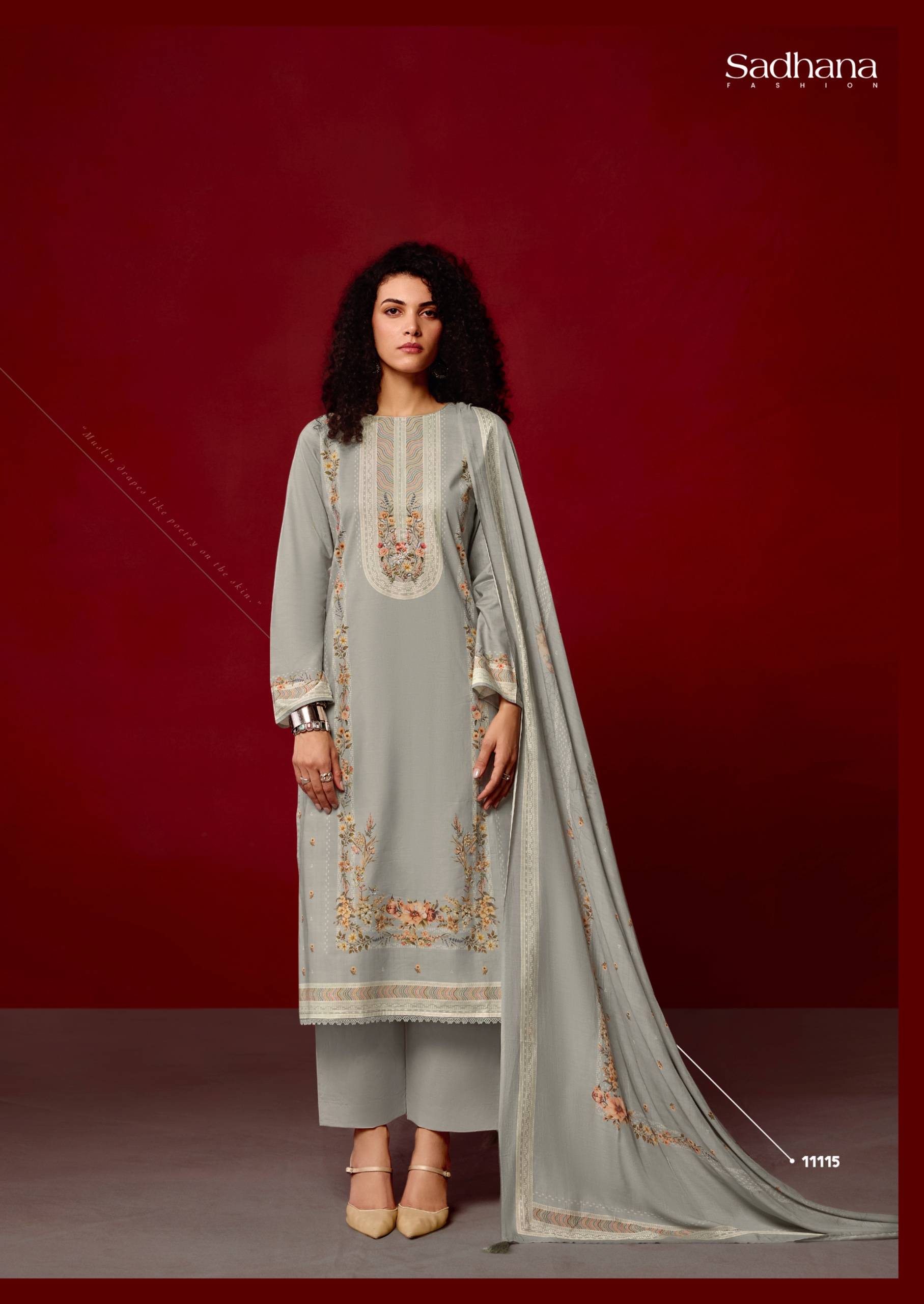 ROSALINA By SADHANA FASHION 11113 to 11118 Series Beautiful Pakistani Suits Colorful Stylish Fancy Casual Wear PURE MILANZ COTTON Dresses At Wholesale Price